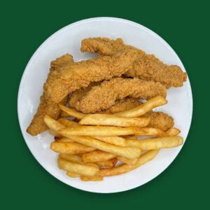 12 Chicken Strips and Fries